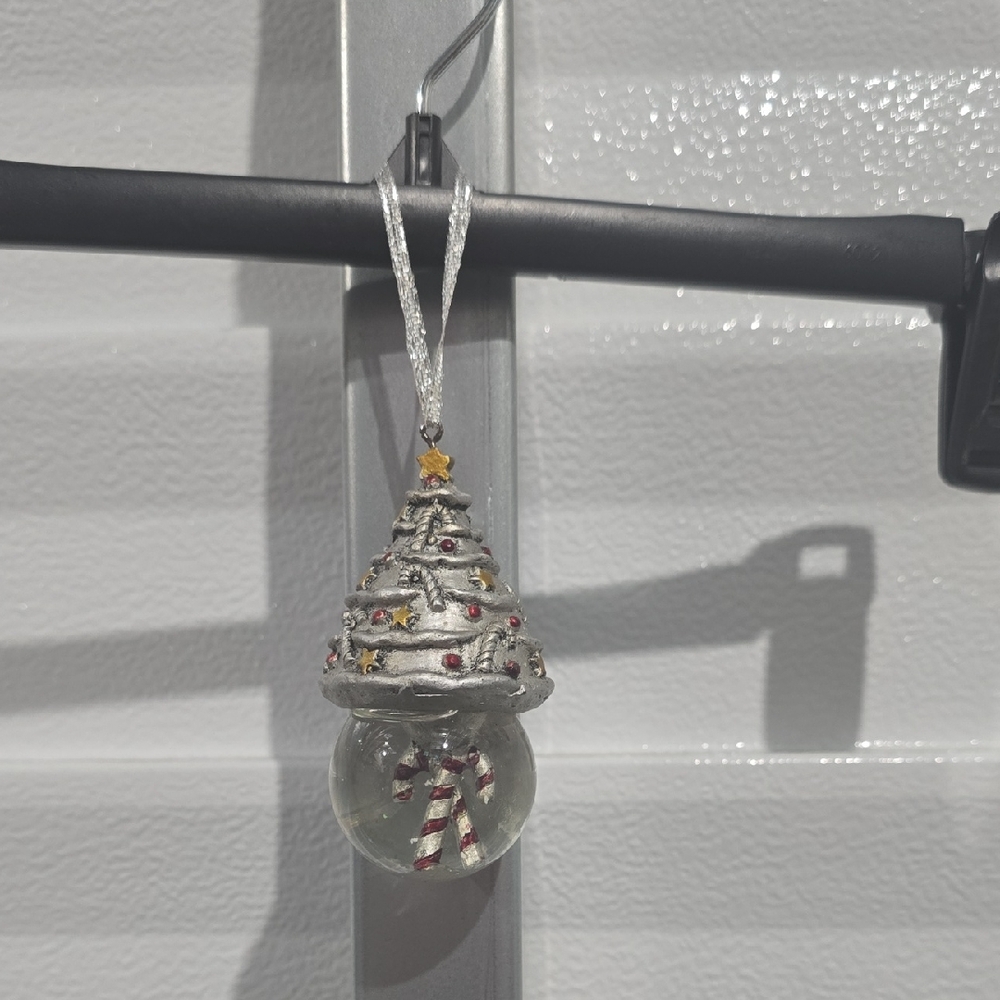 Festive Christmas Tree Ornament with Candy Cane